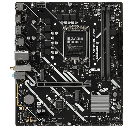 Материнская плата ASUS Prime B760M-F WiFi B760 Socket-1700 2xDDR5, 4xSATA3, RAID, 2xM.2, 1xPCI-E16x, 4xUSB3.2, D-Sub, HDMI, WiFi, Glan, mATX