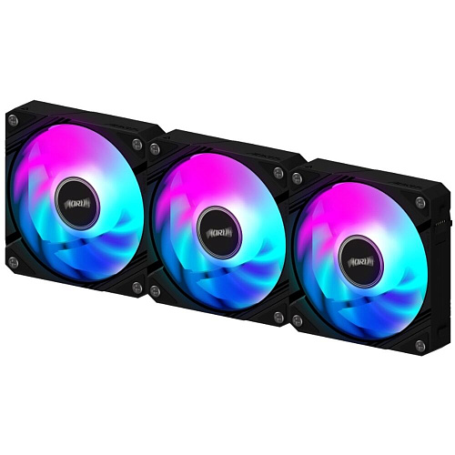 Вентилятор 120x120 Gigabyte AORUS 120 ARGB PWM 600-2000rpm (3-Pack) Black