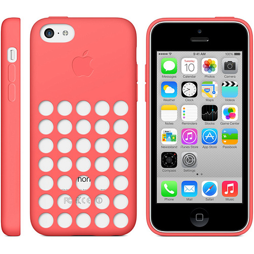 Чехол для iPhone 5c Apple Case MF036ZM/A Pink 