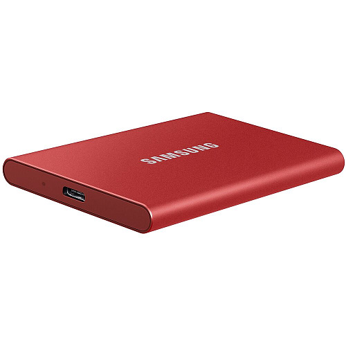 Внешний SSD-накопитель 500Gb Samsung T7 MU-PC500R/WW (SSD) USB 3.2 Type C Красный