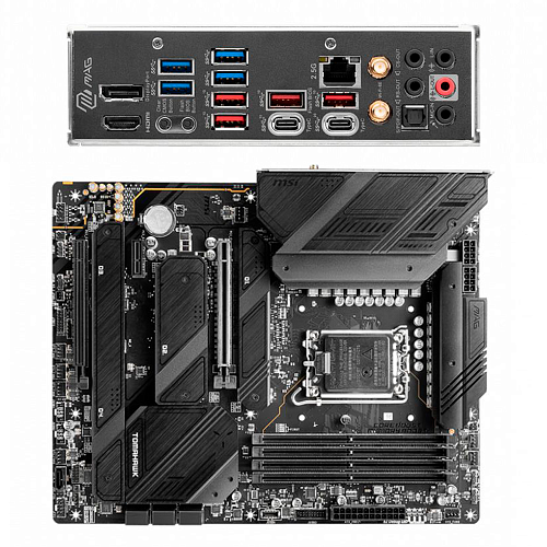 Материнская плата MSI MAG Z790 Tomahawk WiFi Z790 Socket-1700 4xDDR5, 7xSATA3, RAID, 4хM.2, 2xPCI-E16x, 8xUSB3.2, 2xUSB3.2 Type C, DP, HDMI, WiFi, 2.5Glan, ATX