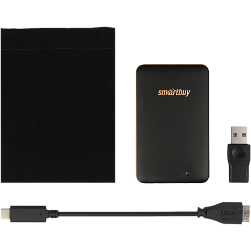 Внешний SSD-накопитель 256Gb Smartbuy S3 Drive SB256GB-S3DB-18SU30 (SSD) USB 3.0, Черный