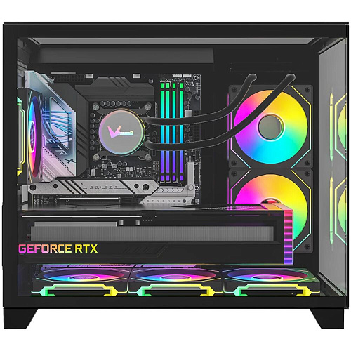 Корпус MicroATX Minitower Formula Crystal Z9ML Floe Black УЦЕНКА