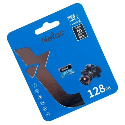 Карта памяти Micro SecureDigital 128Gb Netac SDXC class 10 (NT02P500STN-128G-S)