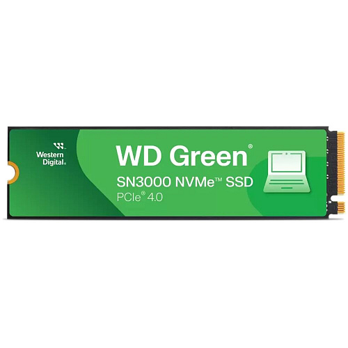 Внутренний SSD-накопитель 2000Gb Western Digital Green SN3000 (WDS200T4G0E) M.2 2280 PCIe NVMe 4.0 x4