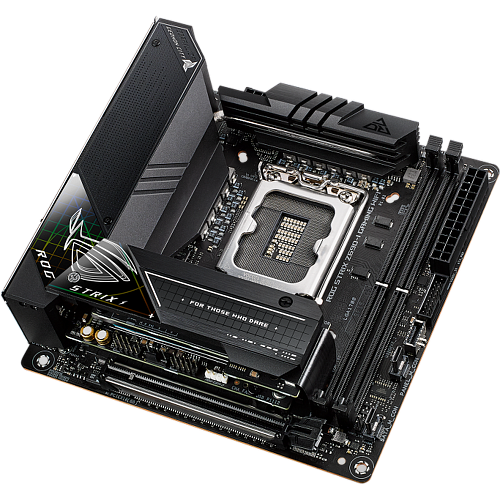Материнская плата ASUS ROG Strix Z690-I Gaming WiFi Z690 Socket-1700 2xDDR5, 4xSATA3, RAID, 2xM.2, 1xPCI-E16x, 5xUSB3.2, 2xUSB3.2 Type C, HDMI, WiFi, 2.5Glan, mini-ITX
