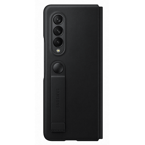 Чехол для Samsung Galaxy Z Fold3 Leather Flip Cover чёрный