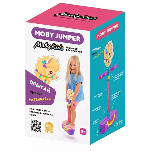 Джампер Moby-Jumper Moby Kids Тренажер для прыжков со звуком Альпака 69059