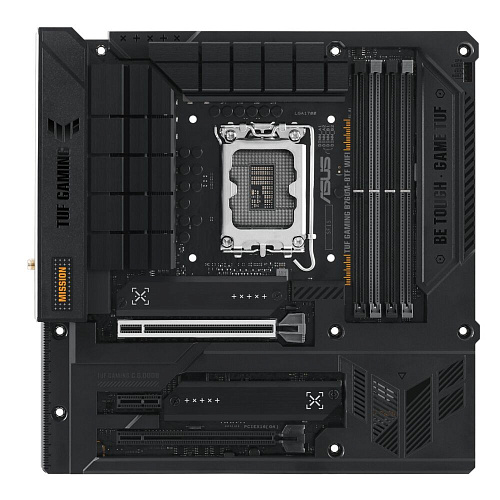 Материнская плата ASUS TUF Gaming B760M-BTF WiFi B760 Socket-1700 4xDDR5, 4xSATA3, RAID, 3xM.2, 2xPCI-E16x, 3xUSB3.2, 3xUSB3.2 Type C, DP, HDMI, 2.5Glan, mATX