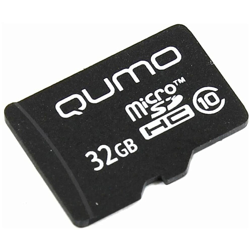 Карта памяти Micro SecureDigital 32Gb Qumo UHS-I 3.0 ( QM32GMICSDHC10 ) адаптер SD