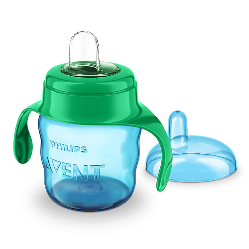 Поильник чашка AVENT SCF551/00 с ручками, 200 мл, с 6 мес (синий)