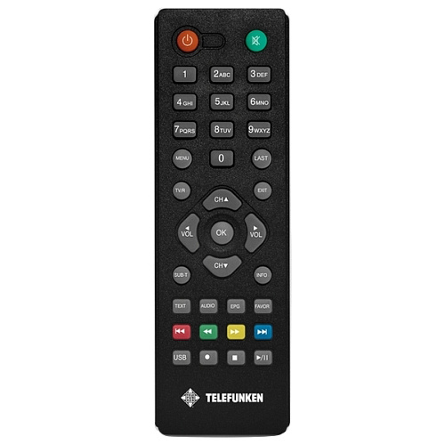 Ресивер Telefunken TF-DVBT202 черный DVB-T2