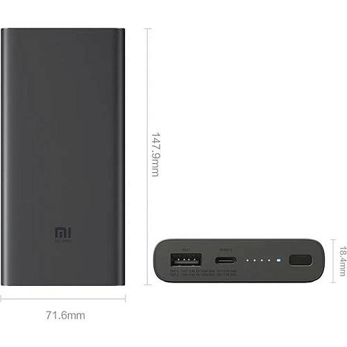 Внешний аккумулятор Xiaomi 10W Wireless Power Bank 10000 mAh, черный