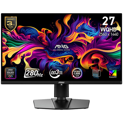 Монитор 27" MSI MAG 271QP X28 QD-OLED 2560x1440 0.03ms HDMI, DisplayPort, USB Type-C