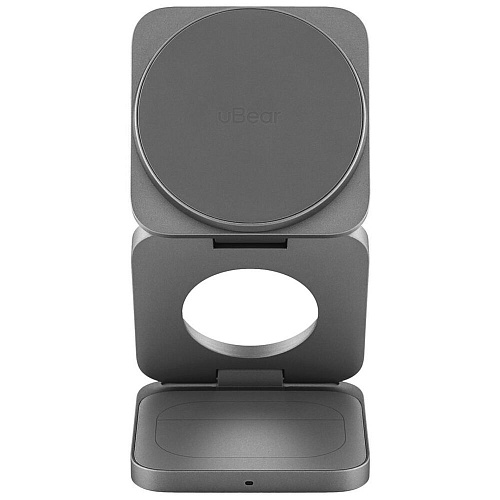 Беспроводная зарядная панель 3 в 1 Для IPhone, Apple Watch, Airpods uBear Balance Slim Qi2.2 35W Grey