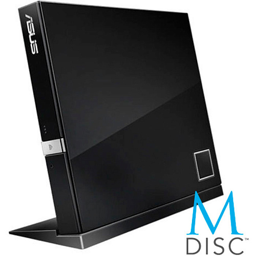 Внешний привод BluRay ASUS SBW-06D2X-U/BLK/G/AS BD±R/±RW USB 2.0 чёрный