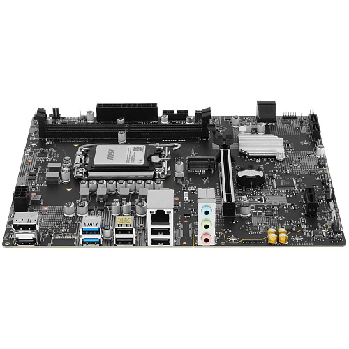 Материнская плата MSI Pro H810M-E H810 Soc-1851 2xDDR5, 4xSATA3, 1хM.2, 1xPCI-E16x, 2xUSB3.2, DP, HDMI, 2.5Glan, mATX