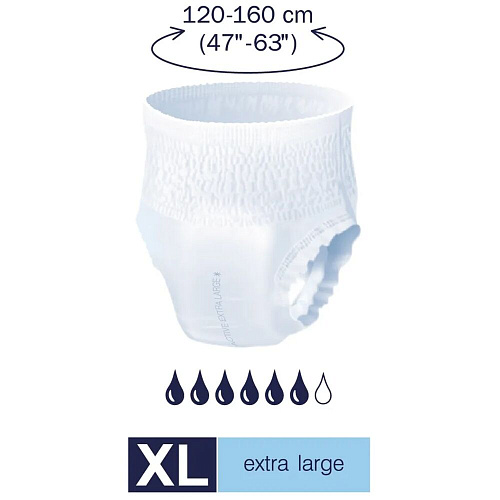 Seni Трусы впитывающие Active, 120-160 см., XL (10 шт.), 6 упаковок