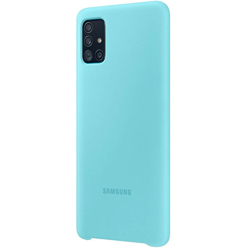 Чехол для Samsung Galaxy A51 SM-A515 Silicone Cover голубой