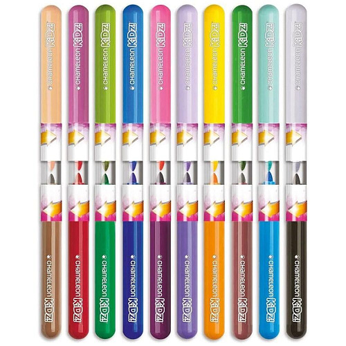 Набор фломастеров-хамелеонов «Blendy pens» (20 шт.) c трафаретами и аэрографом