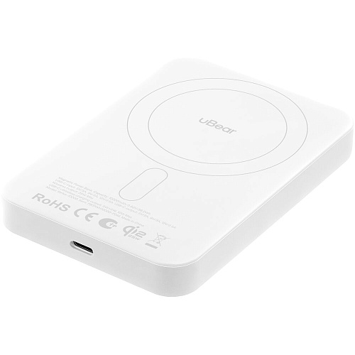 Внешний аккумулятор uBear Strike Magnetic Power bank MagSafe 10000mAh PD30W Qi2.2 White