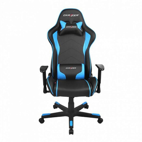 Кресло для геймера DXRacer Formula черно-синий (OH/FE08/NB регулируемый угол наклона нагрузка 120 кг)