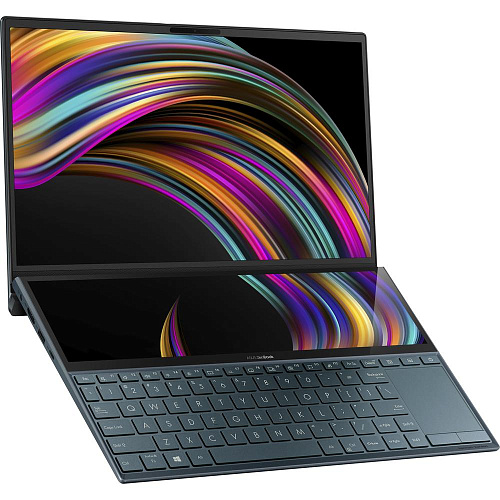 Ноутбук ASUS ZenBook Duo UX481FL-BM020R Core i7 10510U/16Gb/512Gb SSD/NV MX250 2Gb/14.0" FullHD+ScreenPad 12.6" FullHD Touch/Win10Pro Blue