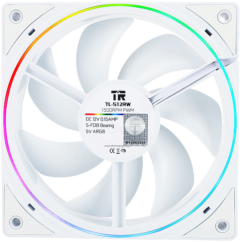 Вентилятор 120x120 Thermalright TL-S12RW X3 Reverse ARGB 3pcs-pack White Ret