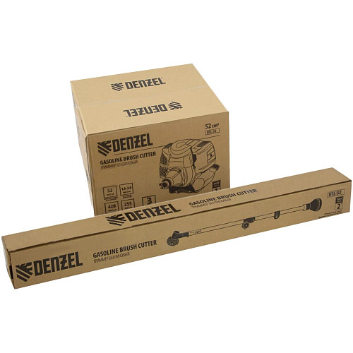 Бензиновый триммер Denzel DTL-52, 52 см3, неразъемная штанга 96265