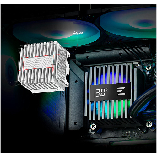 Система водяного охлаждения Zalman Alpha2 A36 Black ARGB (S1150/1155/S1151/1200/1700/1851, AM4, AM5)