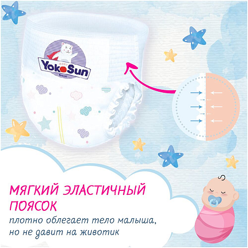 YokoSun Трусики Comfort, M (6-10 кг.), 20 шт.