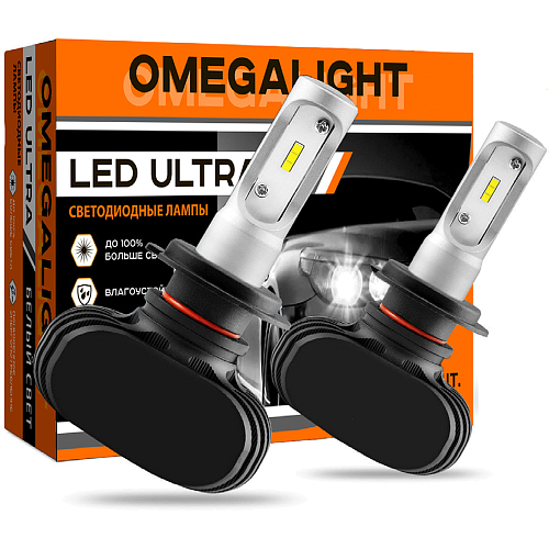 Автомобильная лампа LED Omegalight Ultra HB4 2500lm Комплект 2 шт