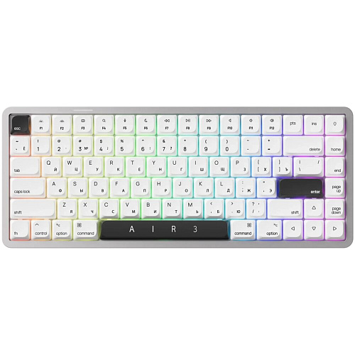 Клавиатура беспроводная xG AIR 3 Wireless (Kailh Winter Mini Switch (Silent Tactile)) RGB (русская раскладка) White