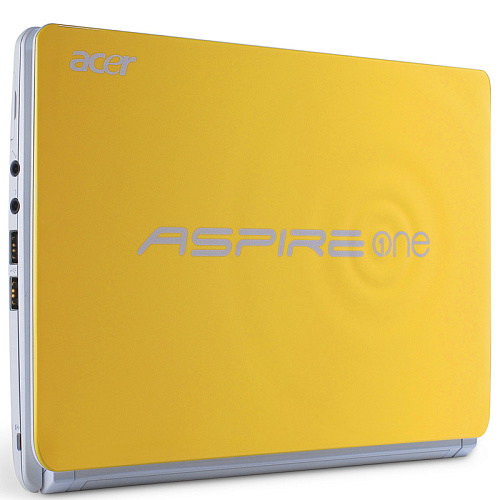 Нетбук Acer Aspire One D AOHAPPY2-N578Qyy Atom-N570/2Gb/320Gb/10"/Cam/WiFi/BT/W7ST 32/Cream Banana Yellow