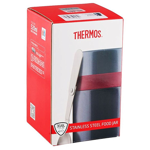 THERMOS Термос для еды TCLD-520 S, бордо, 0,52 л.