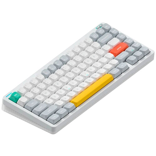 Клавиатура беспроводная Nuphy Halo75 V2 Wireless (Raspberry Switch) RGB (русская раскладка) White
