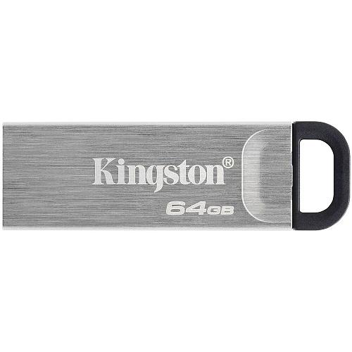 USB Flash накопитель 64GB Kingston DataTraveler Kyson (DTKN/64GB) USB 3.2 Черно-серебристый