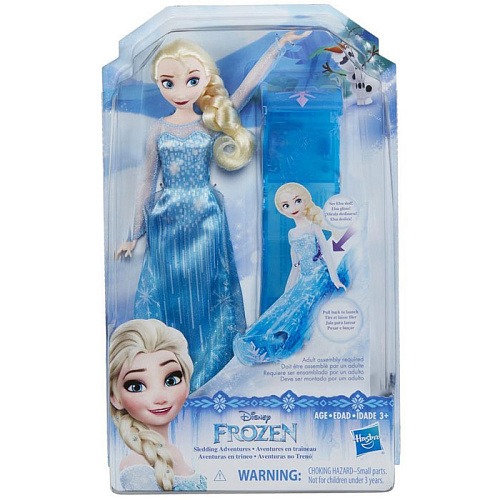 Hasbro Disney Frozen Холодное сердце Эльза и санки E0086