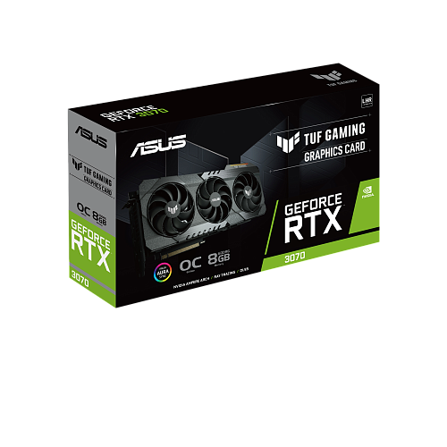 Видеокарта ASUS GeForce RTX 3070 8192Mb, TUF Gaming O8G V2 LHR (TUF-RTX3070-O8G-V2-Gaming) 2xHDMI, 3xDP, Ret