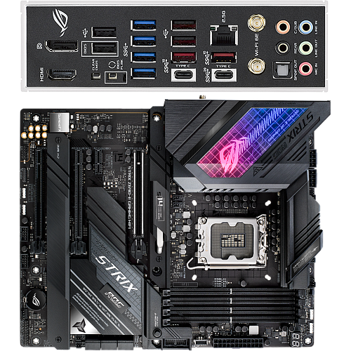 Материнская плата ASUS ROG Strix Z690-E Gaming WiFi Z690 Socket-1700 4xDDR5, 6xSATA3, RAID, 3xM.2, 3xPCI-E16x, 6xUSB3.2, 2xUSB3.2 Type C, DP, HDMI, WiFi, 2.5Glan, ATX