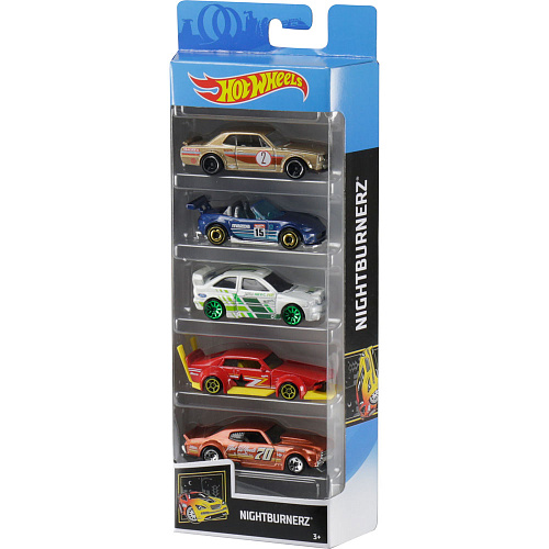 Mattel Hot Wheels 1806/FYL12 Подарочный набор из 5 машинок (Nightburnerz)
