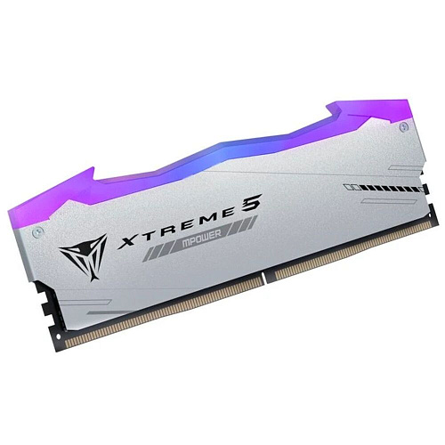 Модуль памяти DIMM 48Gb 2х24Gb DDR5 PC51200 6400MHz Patriot Memory Viper Xtreme 5 RGB Mpower White (PVXR548G64C32KM)