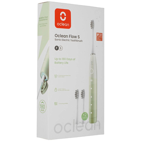 Электрическая зубная щетка Oclean Электрическая зубная щётка Flow S, Green