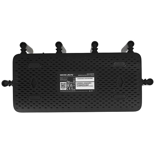 Беспроводной маршрутизатор Mercusys MR37BE, Wi-Fi 7 802.11be 6448Мбит/с, 2.4+5ГГц, 3xGLAN, 1xGWAN чёрный