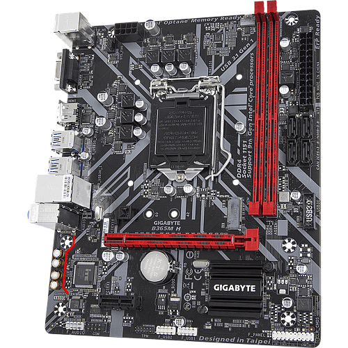 Материнская плата Gigabyte B365M H B365 Socket-1151v2 2xDDR4, 4xSATA3, 1xM.2, 1xPCI-E16x, 4xUSB3.1, D-Sub, HDMI, Glan, mATX