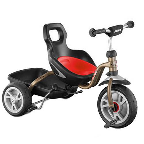 Велосипед трехколесный с ручкой Puky CAT S6 Ceety 2400 bronze бронзовый