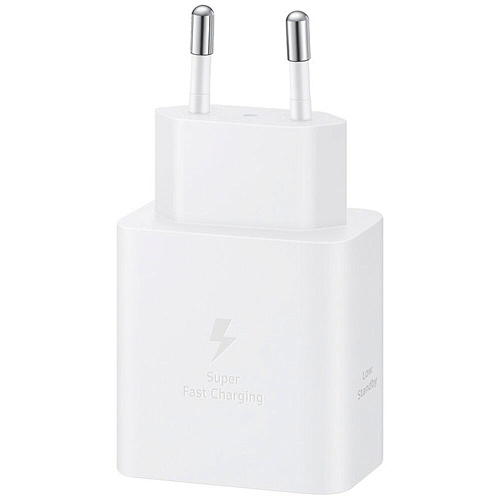 Сетевое зарядное устройство Samsung EP-T4511 45W Type C+ cable, белое