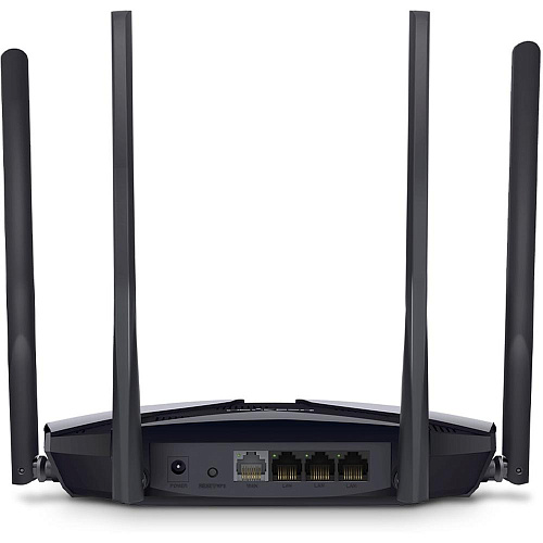 Беспроводной маршрутизатор Mercusys MR70X, Wi-Fi 6 802.11ax 1900(600+1200)Мбит/с, 2.4+5ГГц, 4xGLAN, 1xGWAN