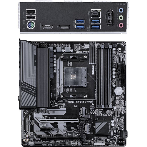 Материнская плата Gigabyte B550M Gaming X WiFi6 Socket-AM4 AMD B550 4xDDR4, 4xSATA3, RAID, 2xM.2, 2xPCI-E16x, 4xUSB3.2, DP, HDMI, Glan, WiFi, mATX Ret