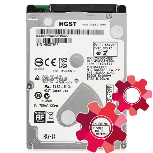 500Gb 2.5" Hitachi (HTS545050A7E680_0J38065) 8Mb 5400rpm SATA3 Travelstar Z5K500 oem